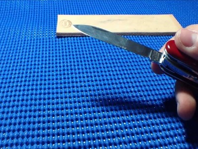 Sharpening a Swiss Army Victorinox (restoring the factory edge after some use )