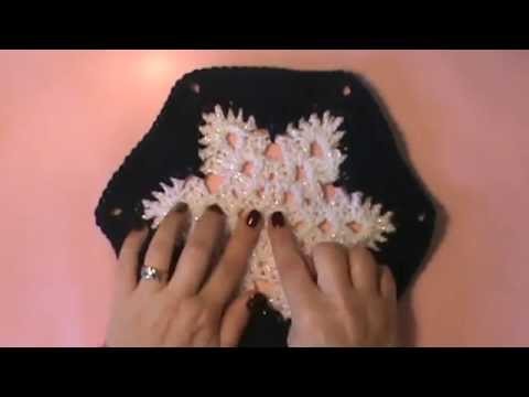 "Snowflake Afghan"- Video 1 of 2 (snowflake motif)