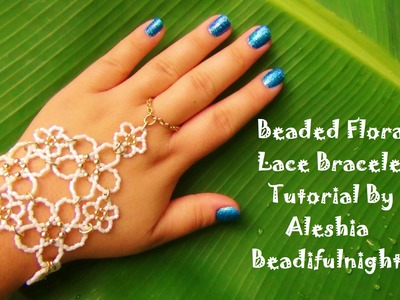 Beaded Floral Lace Bracelet Tutorial