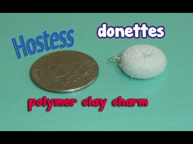 Hostess Donette Polymer Clay Charm