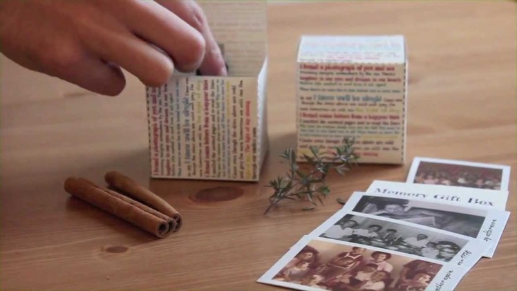 How to make a beautiful memory gift box - from The Album People