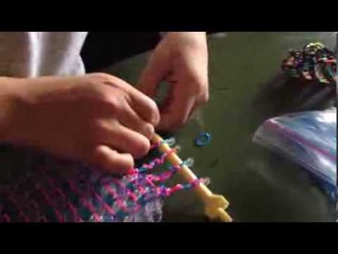 How to make A HexaLadder Cuff Rainbow Loom Bracelet