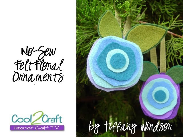 How to Make a No-Sew Felt Floral Ornament by Tiffany Windsor