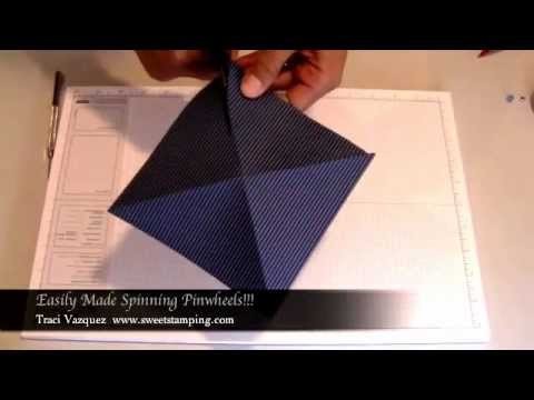 How to make a Pinwheel!! Use 6"x6" paper!