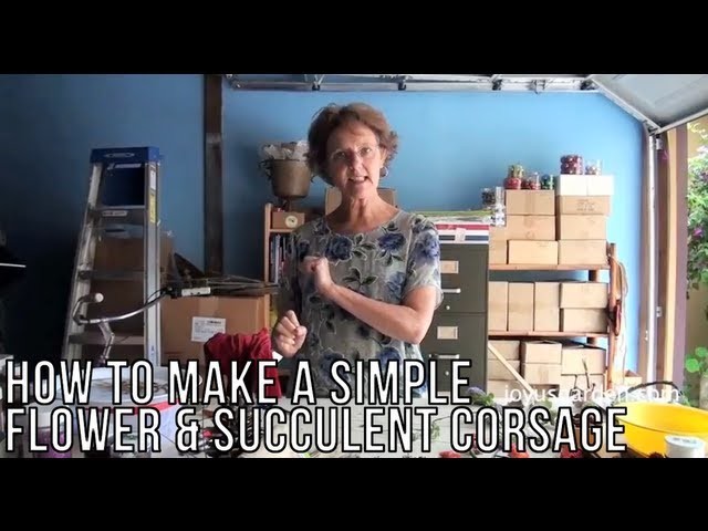 How To Make A Simple Flower & Succulent Corsage