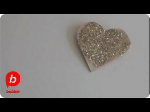 How to Make an Easy Valentine Glitter Heart Pin for Valentine's Day | Crafts | Babble