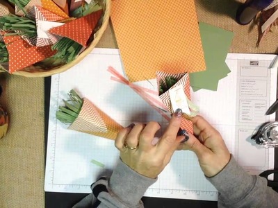 How to Make Easy Paper Cones for Easter Paper Carrots
