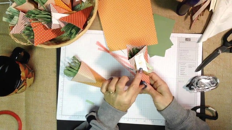 How to Make Easy Paper Cones for Easter Paper Carrots
