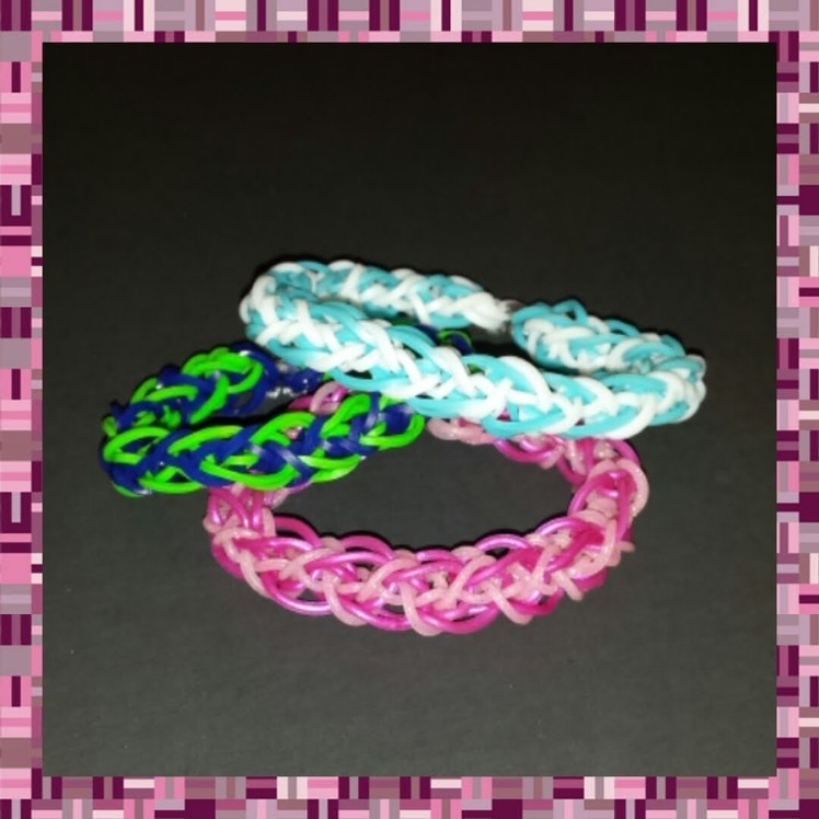 New "Helix Clasp" Rainbow Loom Bracelet. How to tutorial