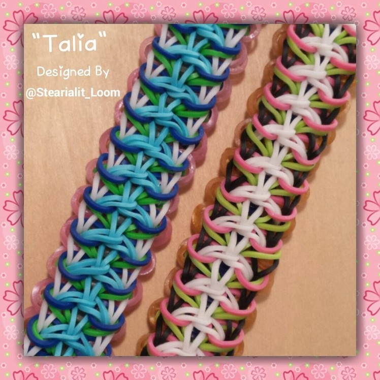 NEW Reversible "Talia" Rainbow Loom Bracelet. How To Tutorial