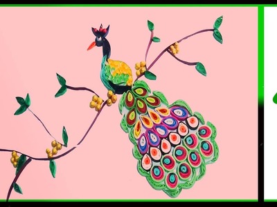 Paper quilling -made easy beautiful peacock