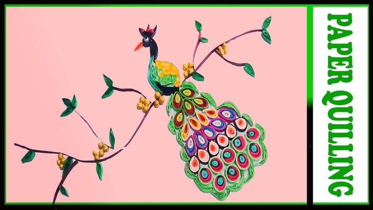 Paper quilling -made easy beautiful peacock