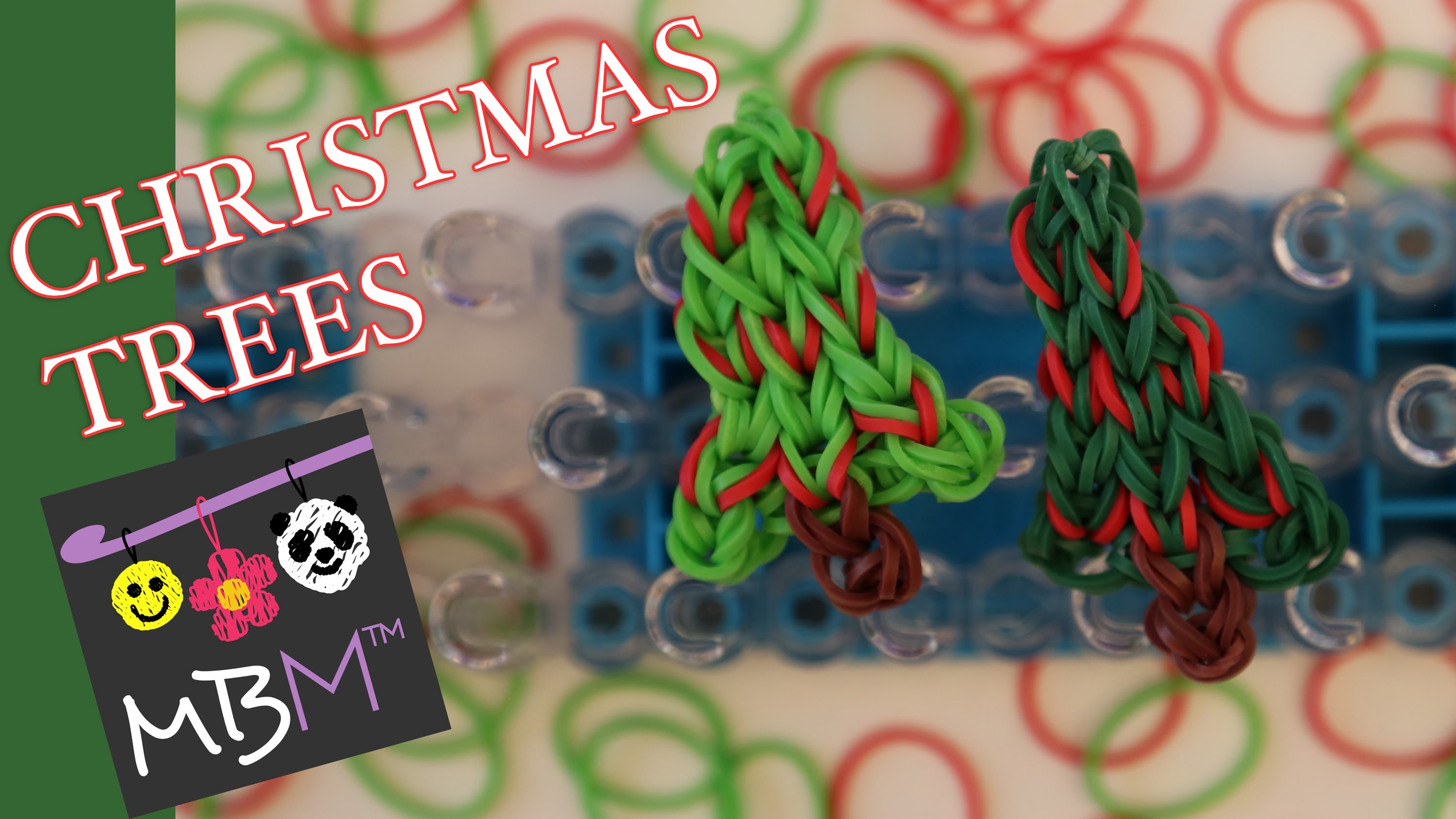 Rainbow Loom Band Christmas Tree Charm
