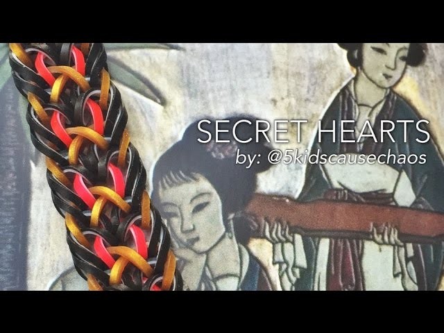 SECRET HEARTS Hook Only bracelet tutorial
