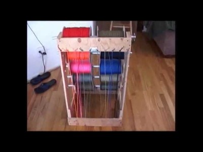 The Paracord Weaver:  Overview - 10 Spool Paracord Cradle
