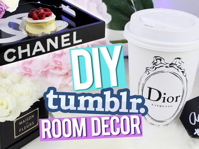 DIY Tumblr Room Decor ♥ Chanel Tray, Dior Piggy Bank & More!