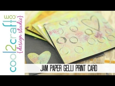 How to Create a Monoprint Card with Gelli Arts Printing Plate