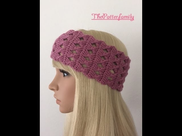 How to Crochet Earwarmers. Headband Pattern #23│by ThePatterfamily