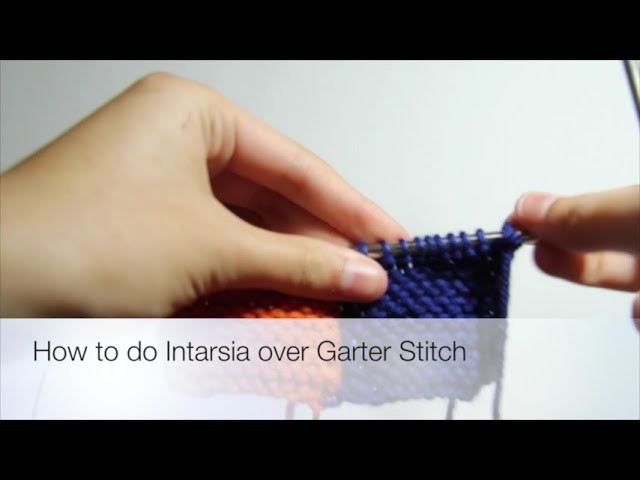 How to do Intarsia over Garter Stitch