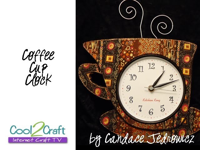 How to Make a Fabric Covered Wall Clock by Candace Jedrowicz
