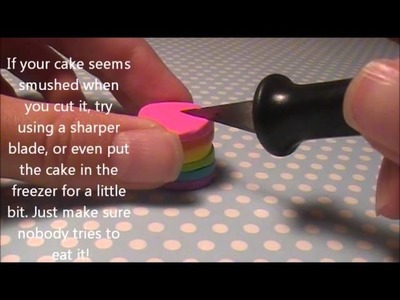 How to make a polymer clay rainbow cake!