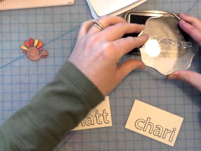 How to: Make Thanksgiving Place Cards