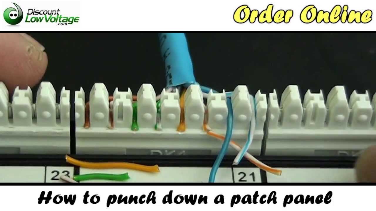 How to Punch Down a Network Patch Panel