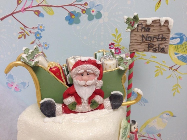 Karen Davies Cake Decorating Moulds. molds - Christmas - free beginners tutorial. how to - Santa