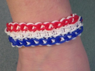 Patriotic stretch band bracelet
