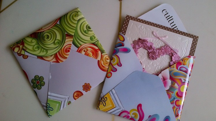 Thriftycrafts:  How to make recycled envelopes