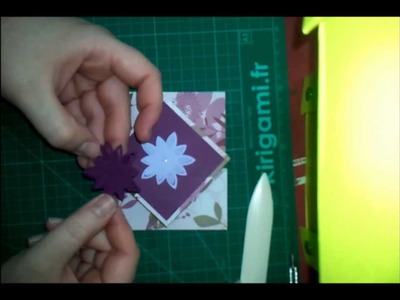 Tuto carte pliage diamant (how to make a diamond fold card)
