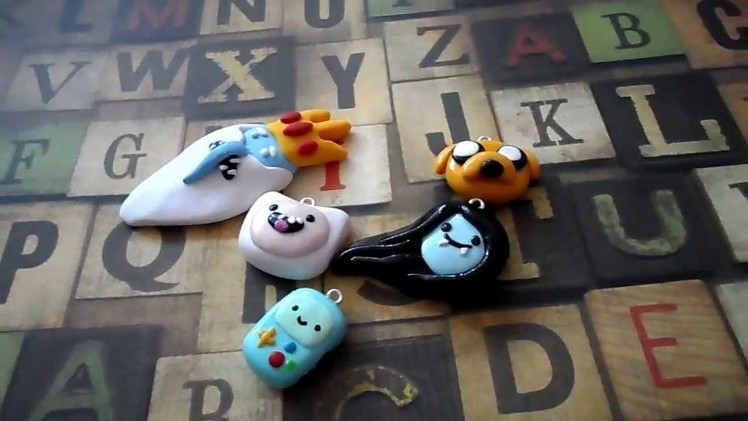 ADVENTURE TIME POLYMER CHARMS