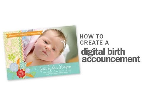 How to Create a Digital Birth Anouncement