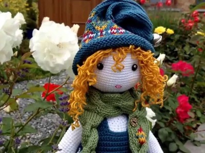 Poupée mignonne ( Tricot et crochet)  doll knitting