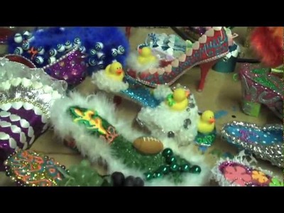 Sophie's World: Behind the scenes - Mardi Gras shoes!