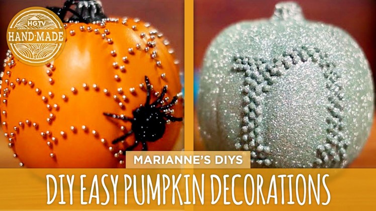 3 Easy DIY Pumpkin Decorations - HGTV Handmade