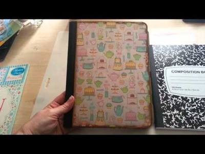 Altered composition book to a recipe book so far