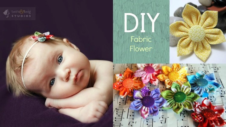 DIY Fabric Flower for Little girls!
