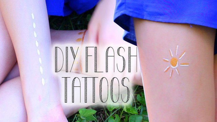 Diy Flash Tattoos - How to Fake Metallic Tattoos