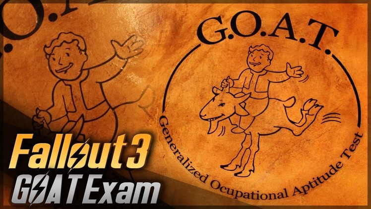 G.O.A.T. Exam. Fallout 3. Props Travel Kit Tutorial