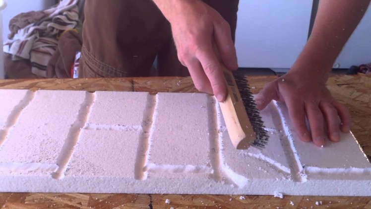 Grimsley Vlogs #40 How to make fake brick walls