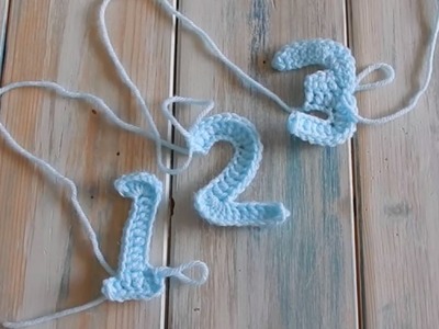 How To Crochet Numbers 1,2,3 - Yarn Scrap Friday