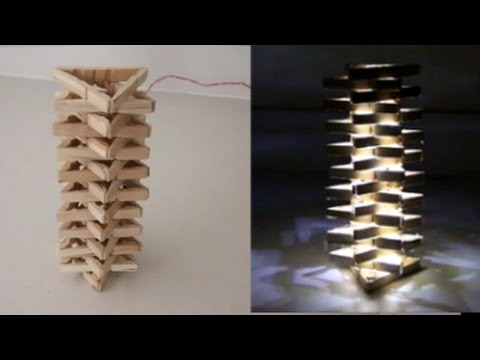 How To Make a Simple Peg Lamp!
