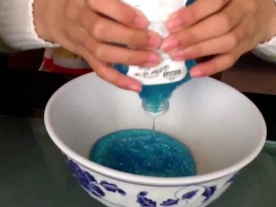 How to make slime without borax.                                Ingredients: glue, liquid starch