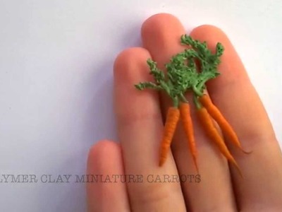 Miniature Carrots - Polymer Clay