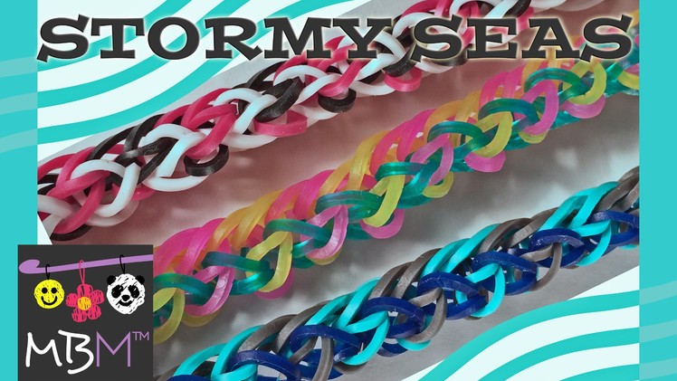 NEW Stormy Seas Rainbow Loom Monster Tail Bracelet Tutorial | How to