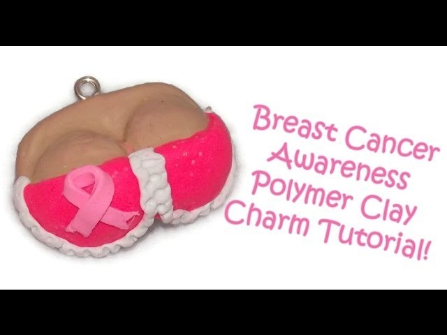 Polymer Clay Tutorial: Breast Cancer Awareness Polymer Clay Charm!