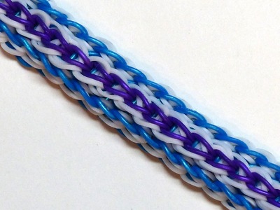 Rainbow Loom Bracelet "LOVE CHAIN" (Original Design) (ref #3Sss)