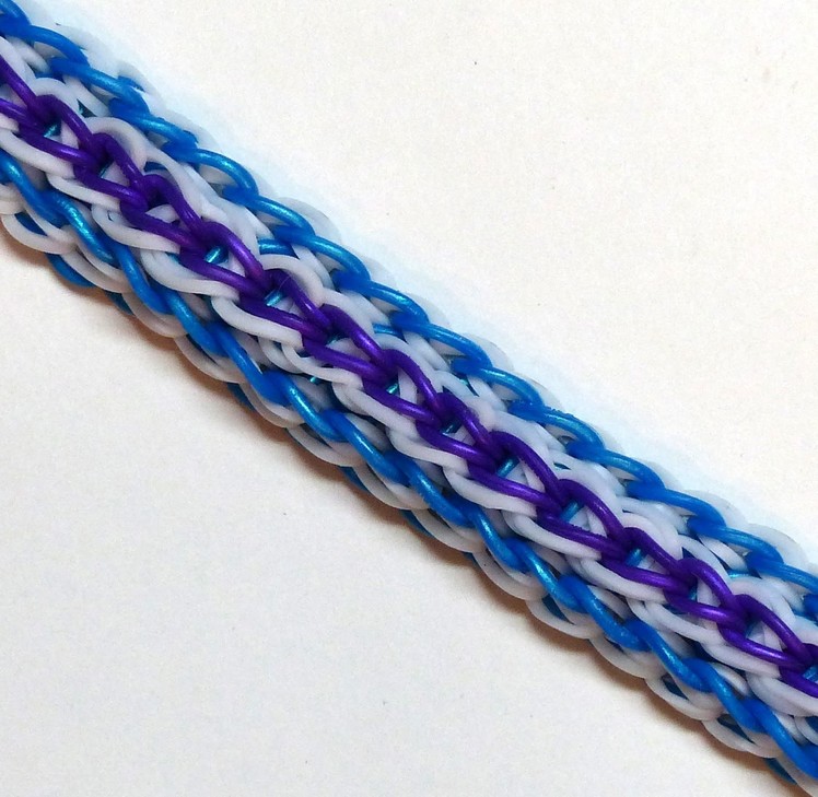 Rainbow Loom Bracelet "LOVE CHAIN" (Original Design) (ref #3Sss)