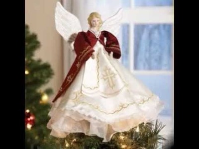 Angel christmas tree topper decorating ideas